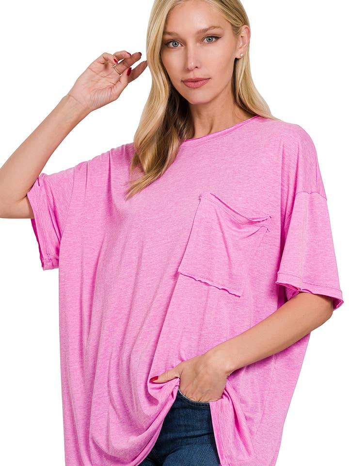 .SI-25555 Tri Blend Överdimensionerad Framficka Rå Kant Boyfriend för wholesale av 42POPS