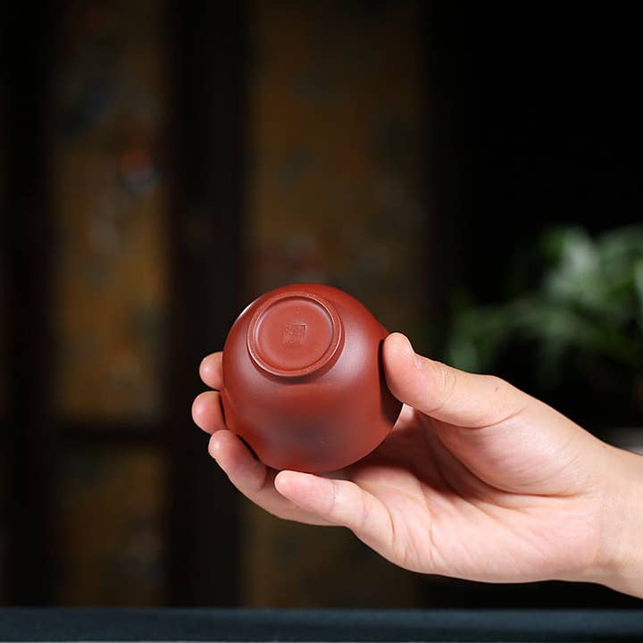 Gohobi (We cover U.S. import duties) - Wholesale Coffee/tea cup - Gohobi Red Yixing Clay Ceramic Classic Tea Cup4