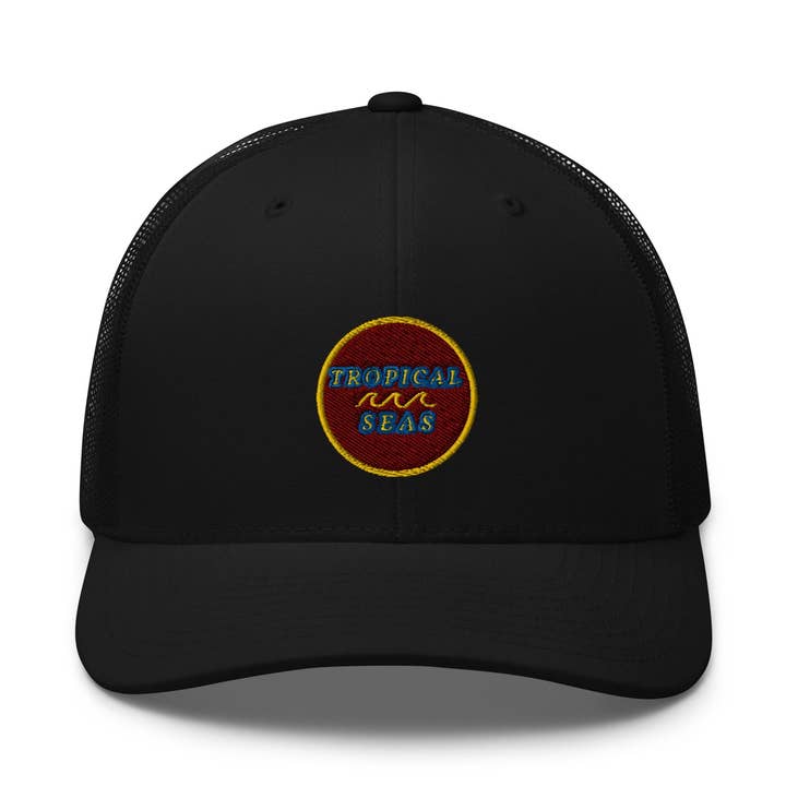 Tropical Maroon Trucker Hat for wholesale by Tropical Seas Clothing
