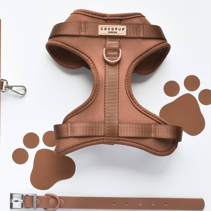 Cocopup London – wholesale Sele - Hund – NAKD Justerbar Halssele - Brownie