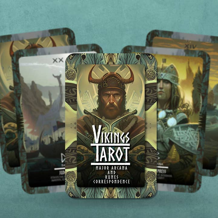 Ibiza Tarot USA – Engroshandel Tarotkort – Vikings Tarot - Norse Cards - Major Arcana - Runer - Nordisk7