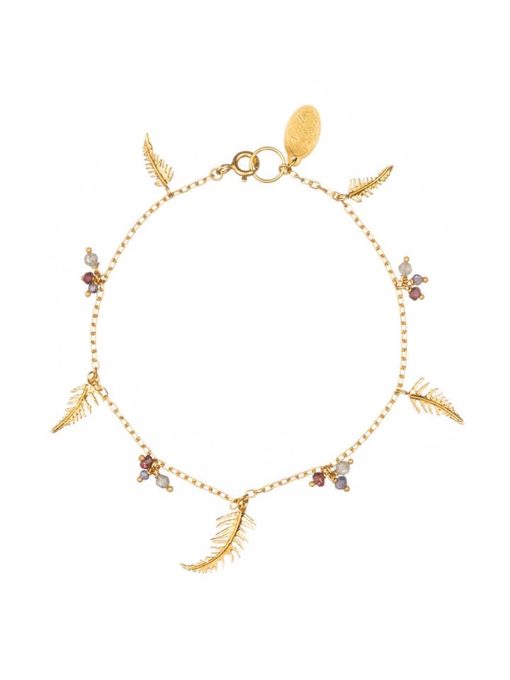 Botanische Fern bedelarmband voor wholesale door Amanda Coleman Jewelry