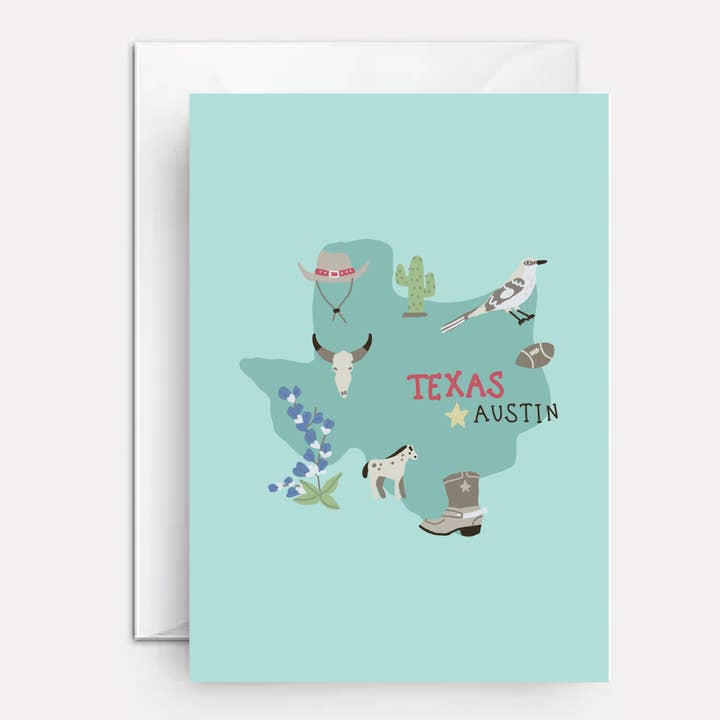 Texas birthday card - TX for wholesale by Paper Bound Greetings