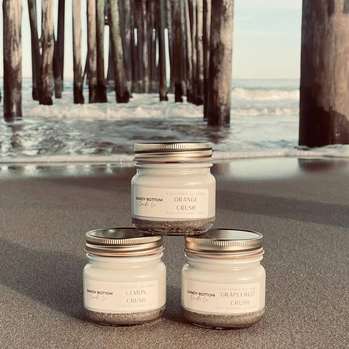 Sandy Bottom Candle Co. - Wholesale Jar/Filled Candle - Orange Crush 6 oz Soy Candle5