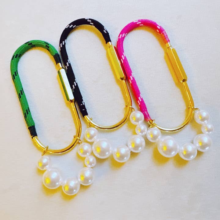 Ellison+Young - Wholesale Purse/Bag Accessory - Women's - Roped And Pearled Shackle Bag Charm