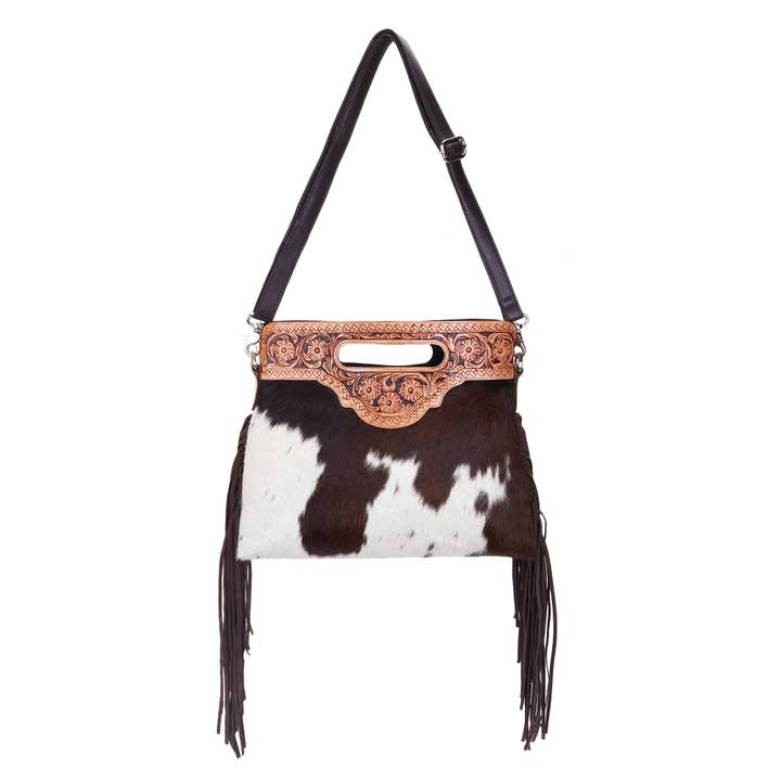 Lederen rundleer handbewerkte grote schoudertas voor dames voor wholesale door Sixtease Bags USA