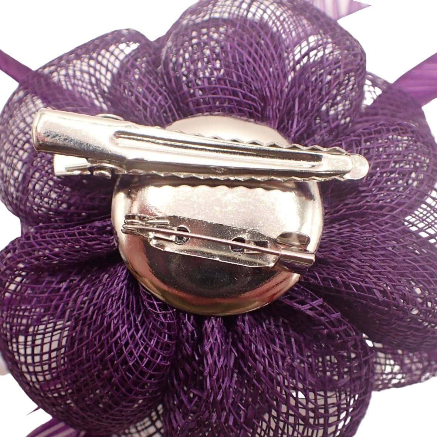 Topkids Accessories - Wholesale Fascinator Hat - Women's - Fascinator Hair Clip Fascinator Flower Hair Clip Fabric Flower Clip Wedding Fascinator Wedding Corsage Flower Fascinator On Clip & Brooch Pin For Women, Ladies, Girls3