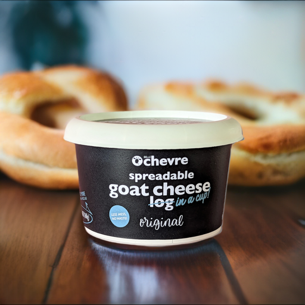 Belle Chevre & Chevoo - Wholesale Cheese - Belle Chevre Spreadable Goat Cheese Log in a Cup - Original1