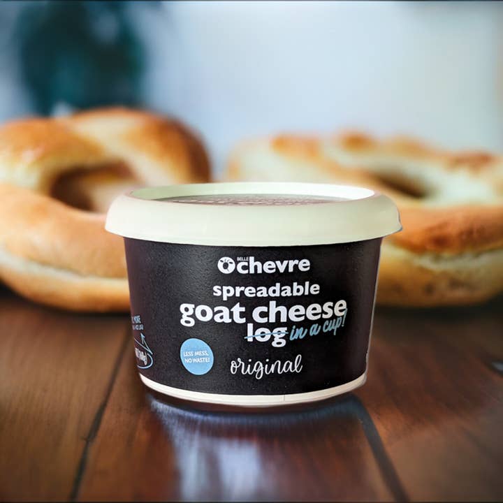 Belle Chevre & Chevoo - Wholesale Cheese - Belle Chevre Spreadable Goat Cheese Log in a Cup - Original1