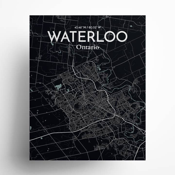 OurPoster.com - Wholesale Poster - Waterloo City Map Poster4