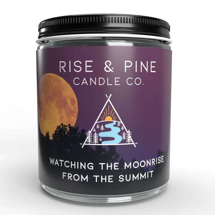 Dahlia, Musk, Amber Soy Wax Candle - 9oz for wholesale by Rise and Pine Candle Co.