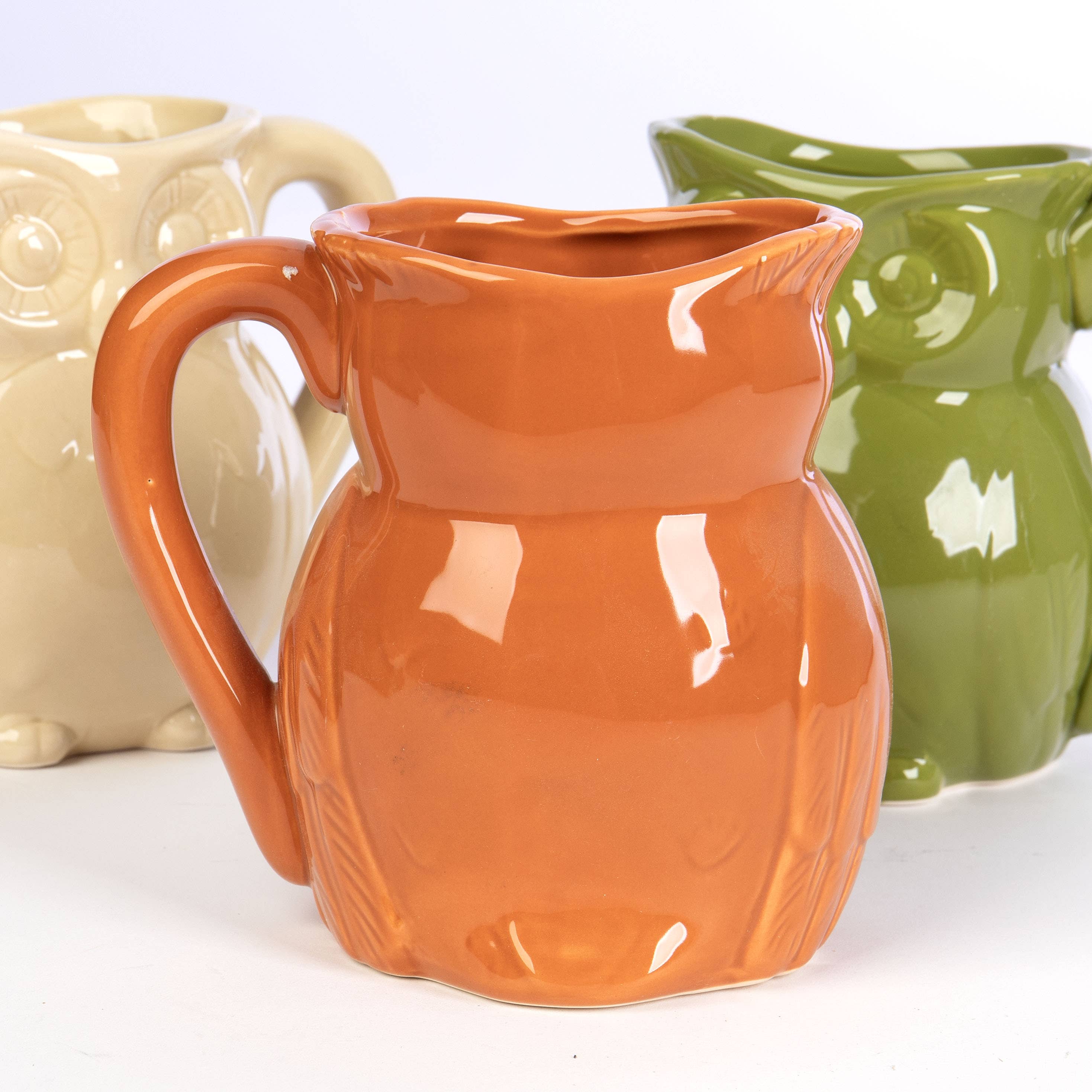 Willow Group - Wholesale Pitcher - Glazed Ceramic Owl Pitcher Floral Arrangements Vase 12pcs3