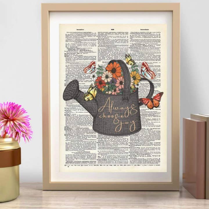 Crazilyhumbledesigns – Impressão artística por atacado – Rega, inspiracional, Impressão de Dicionário Vintage1