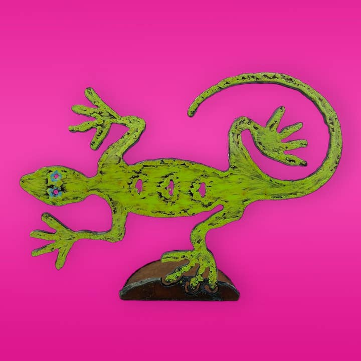 Gecko Metal Praia em pé náutica sudoeste dos EUA rústico por atacado de Whimsies