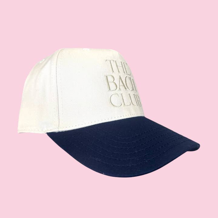 Camel Threads - Wholesale Trucker Hat - Women's - The Bach Club Canvas Trucker Hat - Navy & White1