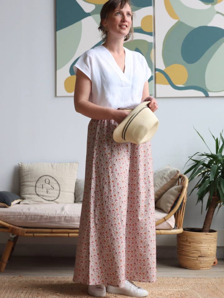 Rachelle Fleurs de Ré bomullstvätt kjol för wholesale av Quintessence