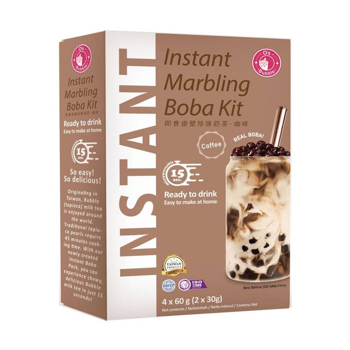 utoppa GmbH - Wholesale Beverage Mix - O's Bubble Instant Boba Coffee 240 G0