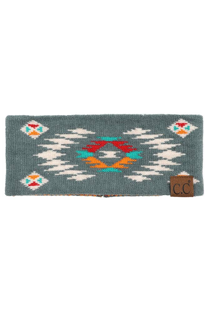 Hana – Bandana - Mulher por atacado – Envoltório de cabeça com padrão asteca macio CC5