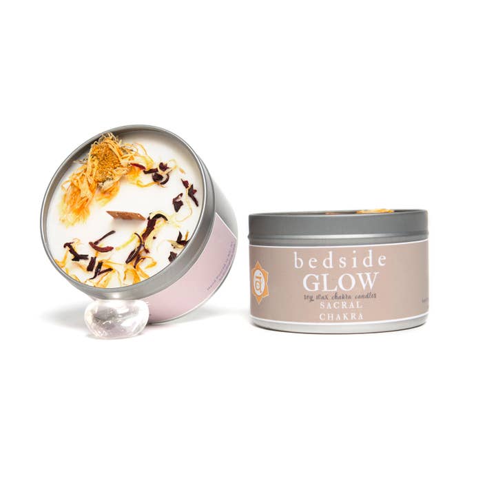 Sacral Chakra Intention Candle - 8oz for wholesale by Bedside Glow