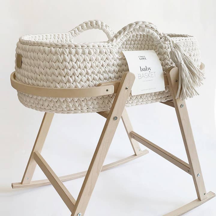 UNIQUE LOVE Design – Großhandel Stubenwagen – Baby – Wiegengestell für Babykorb - natural0