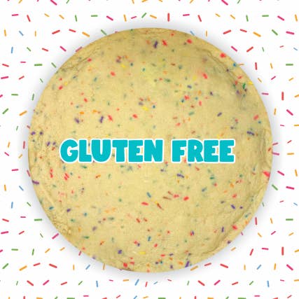 Gâteau aux biscuits Funfetti sans gluten de 13 pouces pour la vente par Eat Me Cookies