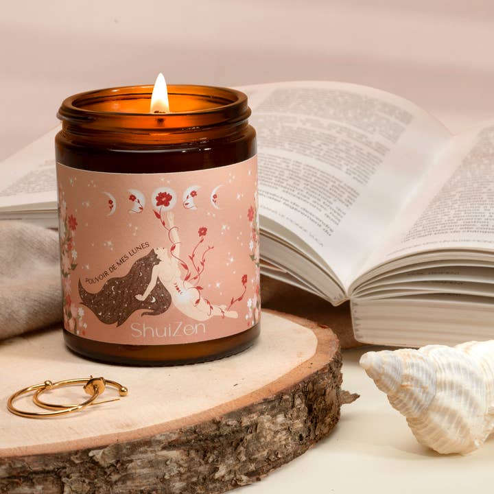 Scented vegetable candle - Pouvoir de Mes Lunes for wholesale by ShuiZen