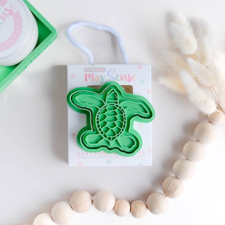 Play Sense - Wholesale DIY Craft Kit - Kids - Eco Playdough Stamp | Turtle