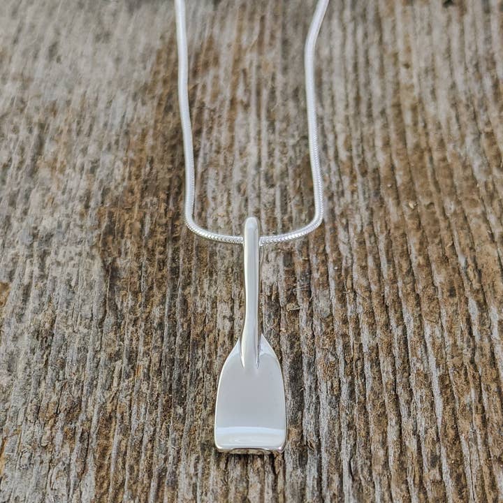 Paddle Pendant, Large in Sterling Silver for wholesale by The Green Gecko