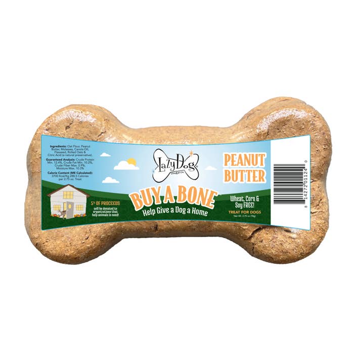 Lazy Dog Mega Bone Buy A Bone Peanut Butter CDU for wholesale by Pet Palette Distribution