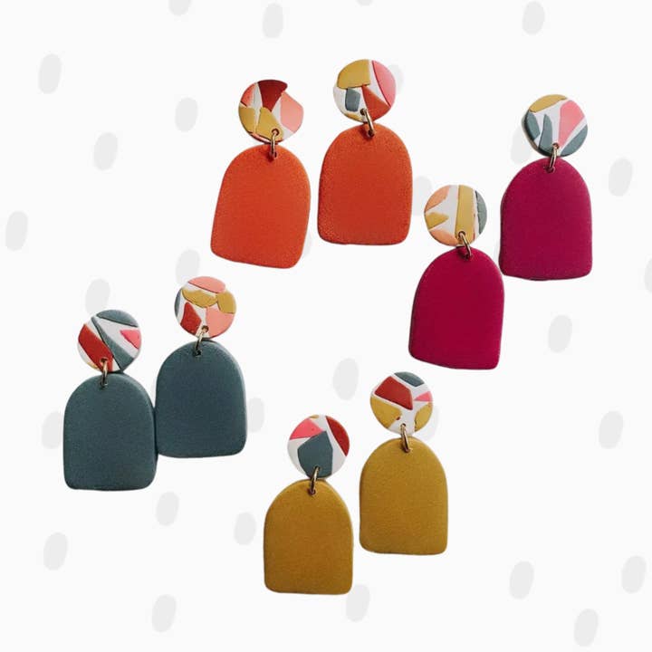 Pieces of Blonde - Wholesale Dangle Earrings - Polymer Clay Earring - The Fall Mini0