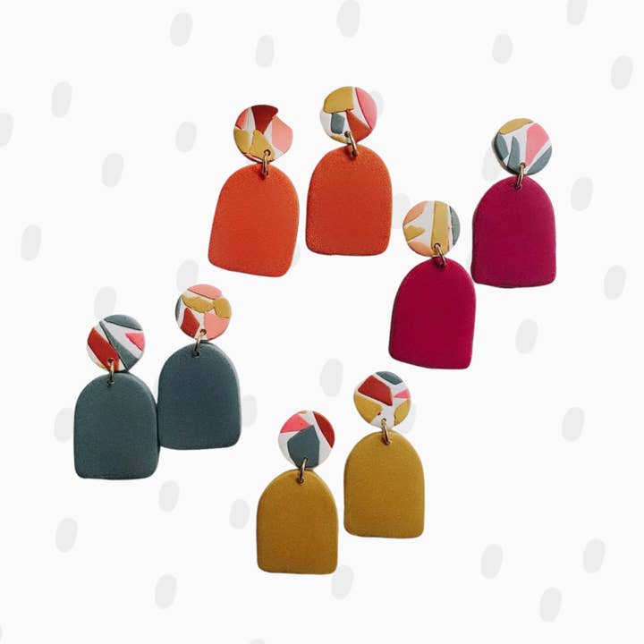 Pieces of Blonde - Venta al por mayor Pendientes colgantes - Pendiente de arcilla polimérica - The Fall Mini