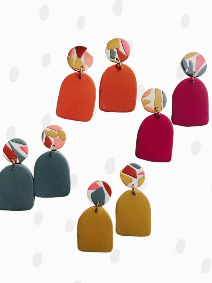 Polymer Clay Earring - The Fall Mini for wholesale by Pieces of Blonde