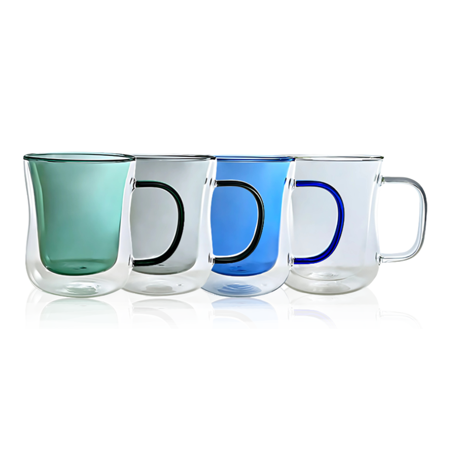 Lemonsoda - Wholesale Coffee Mug - Double Walled Colored Coffee Mug Set 10oz - 4 Piece Set 6