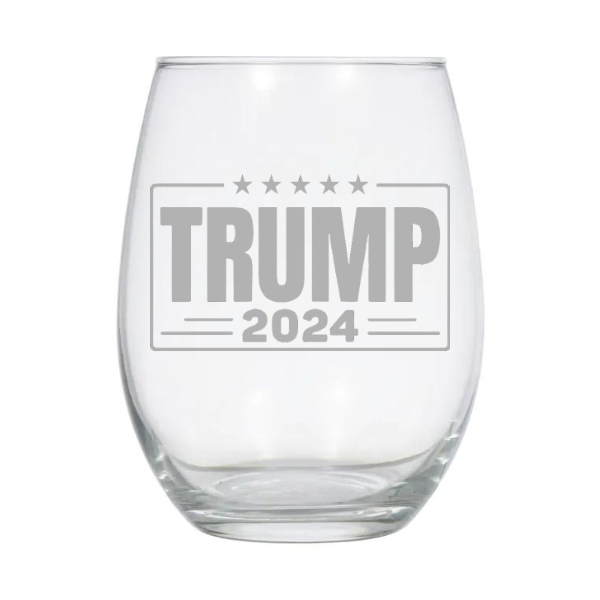 Acential Drinkware – wholesale Wine glass – Trump 2024 Wine Glass, MAGA Wine Glass, Trump Glassware2