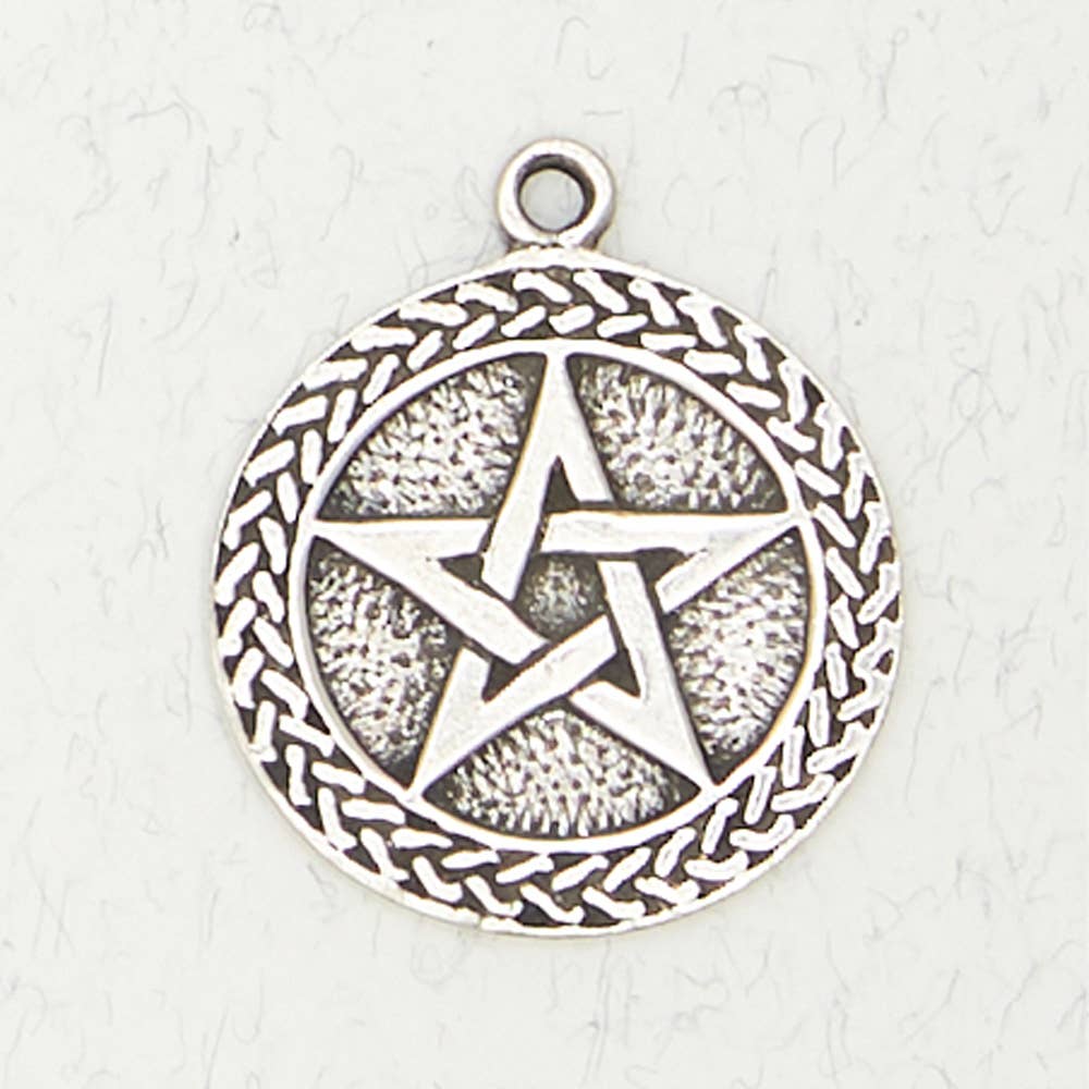 Nirvana LLC - Wholesale Individual Charm/Pendant - Wicca Pewter Pendant Necklace - Pentacle