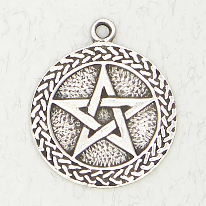 Wicca Pewter Pendant Necklace - Pentacle for wholesale by Nirvana LLC