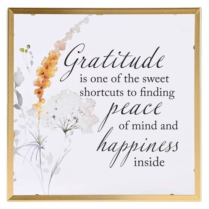 Framed Wall Art Gratitude Is One Of The for wholesale by Dicksons
