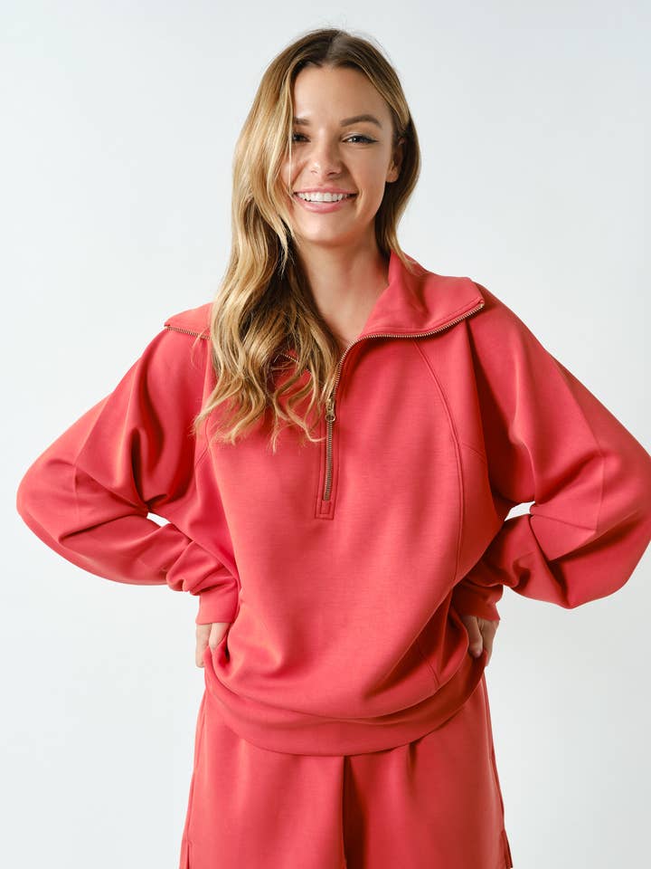 Laguna Scuba Half Zip Pullover for wholesale by Mono B