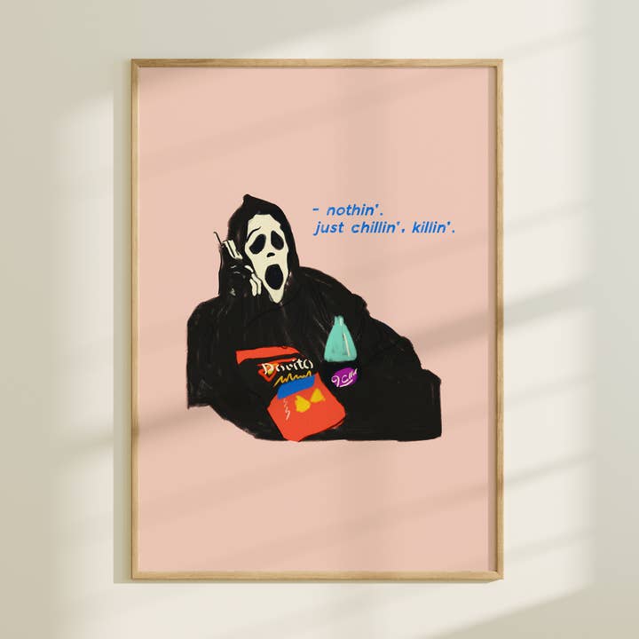 Scary Movie Ghostface Art Print for wholesale by Artbaby & Co.