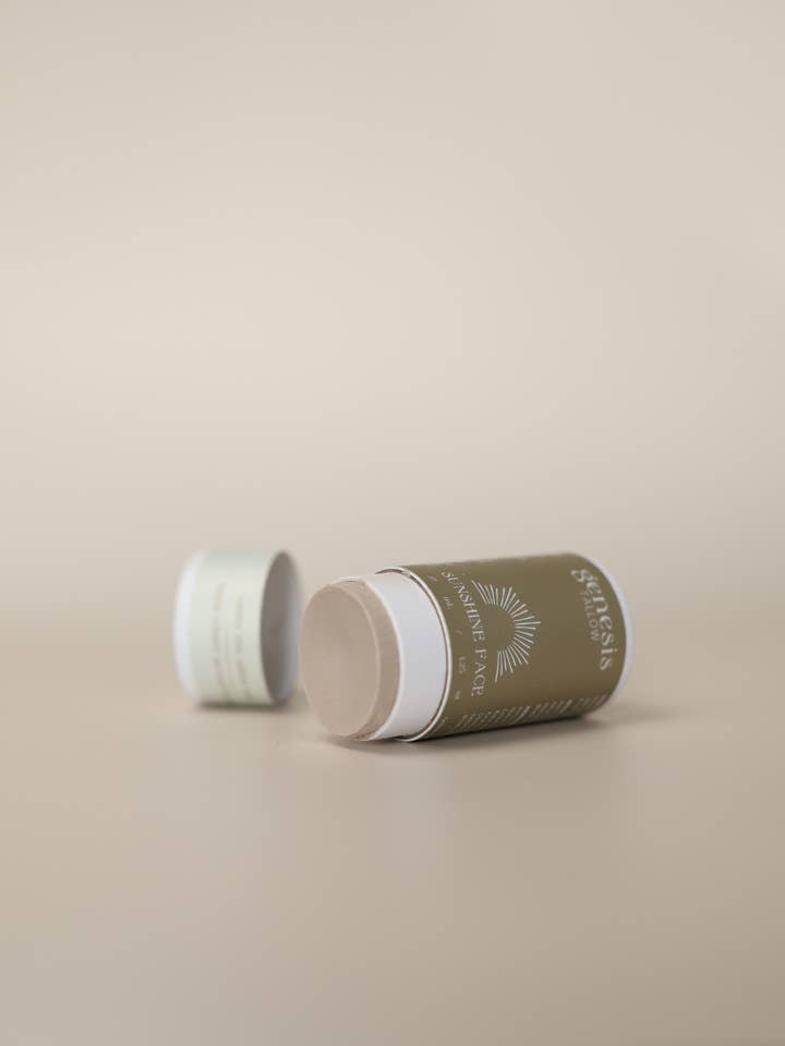 Sunshine Face Zinc Tallow Stick- Natural Sunscreen for wholesale by Genesis Tallow