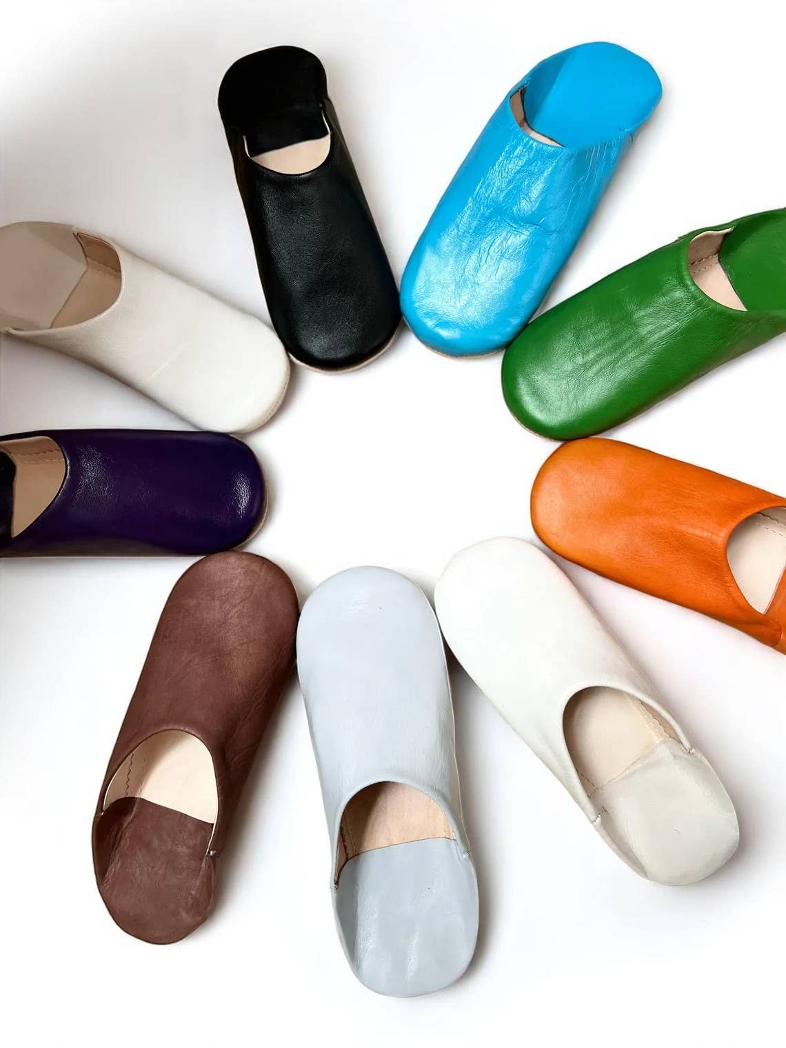 Melecraft – wholesale Slippers – Women's – Handmade Moroccan Leather Slippers – Color Options2