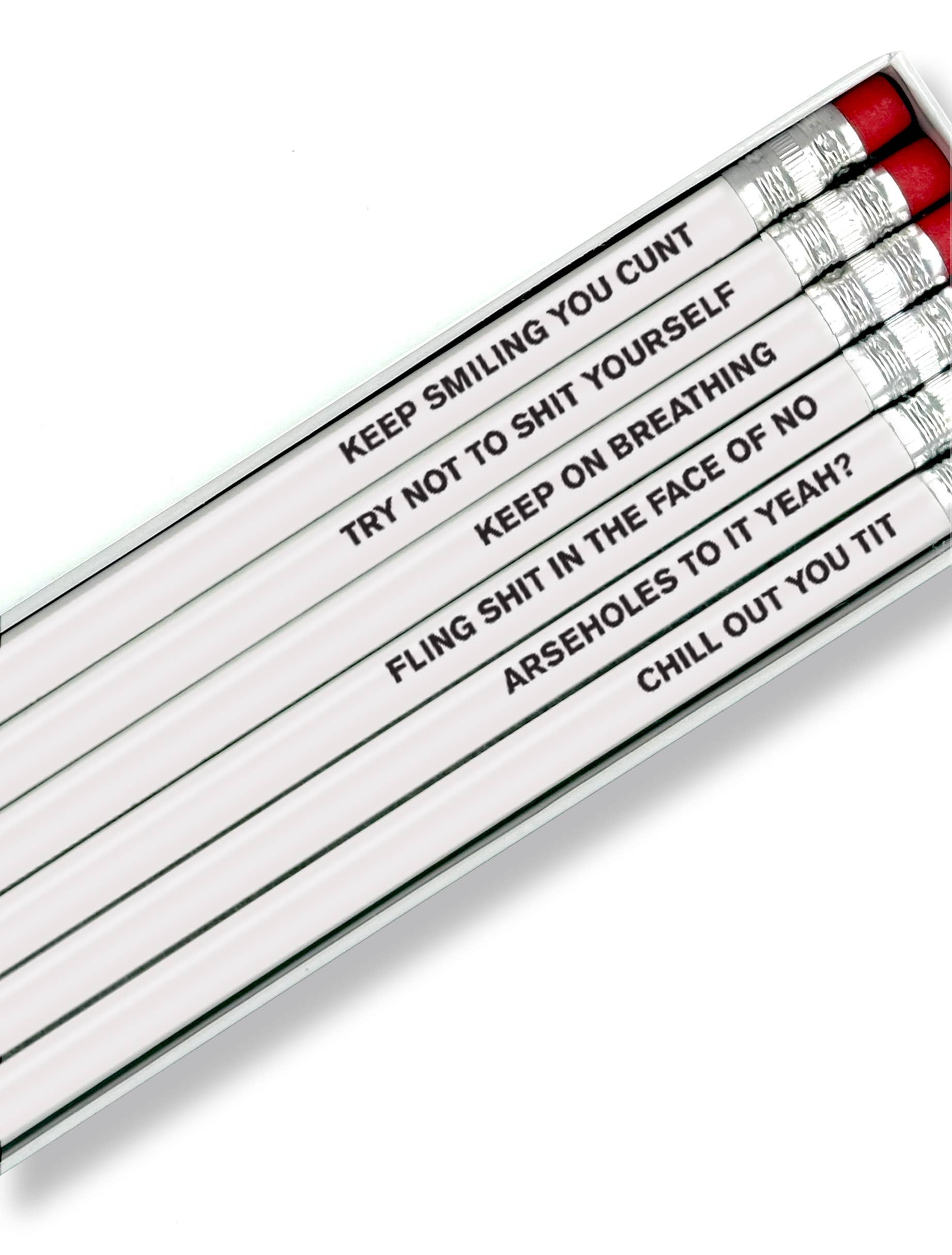 Brainbox Candy – wholesale Pencil – Motivational Pencil Set 1 - Gift Boxed - By Modern Toss1