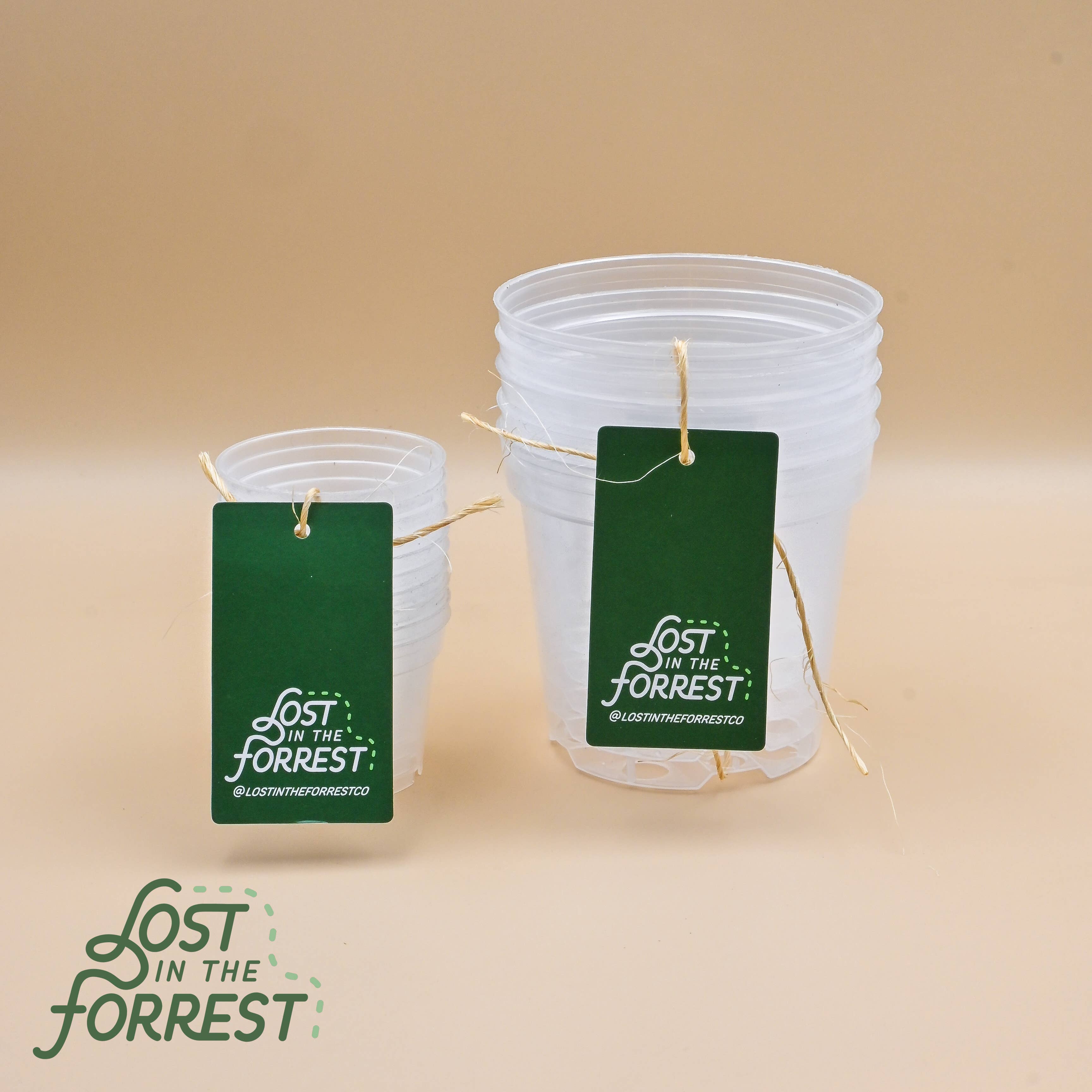 Lost in the Forrest - Wholesale Plant Pot - Clear Grower Pot10