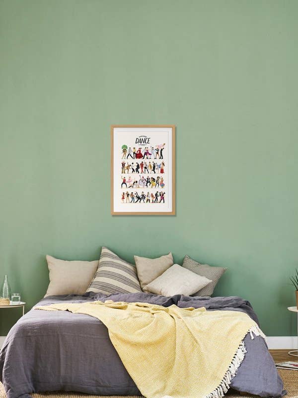 Everybody Dance Now - Premium Poster gerahmt für den Großhandel von JUNIQE