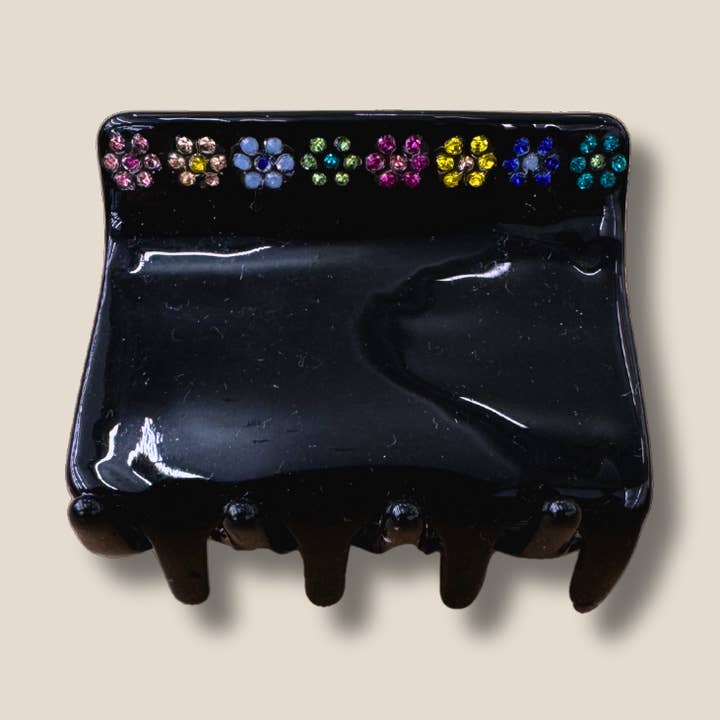 Pince à cheveux Daisy Chain, noire pour la vente par Ellipsis Goods