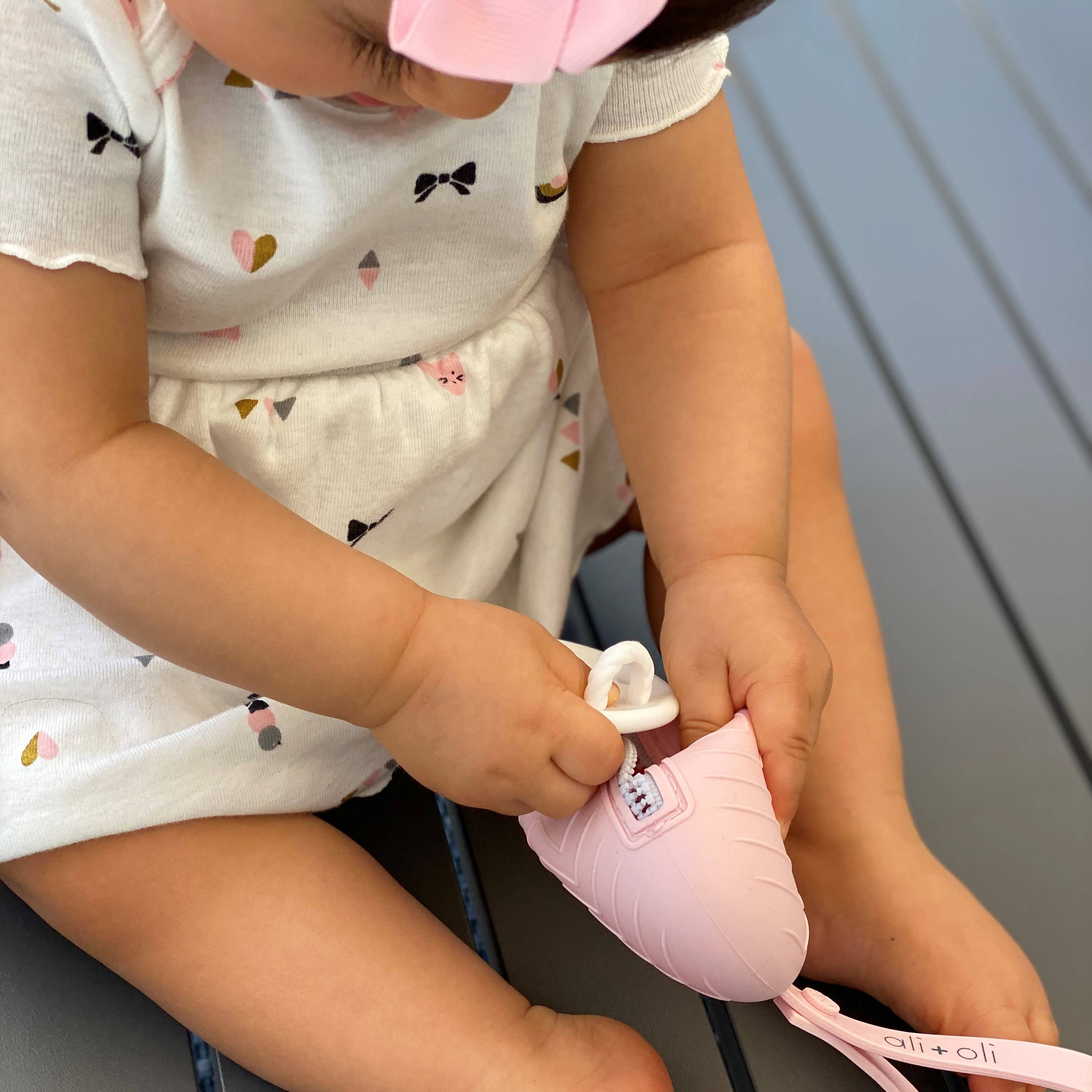 Ali+Oli - Vendita all'ingrosso Molletta per ciuccio - Neonati - Custodia porta ciuccio (rosa)5