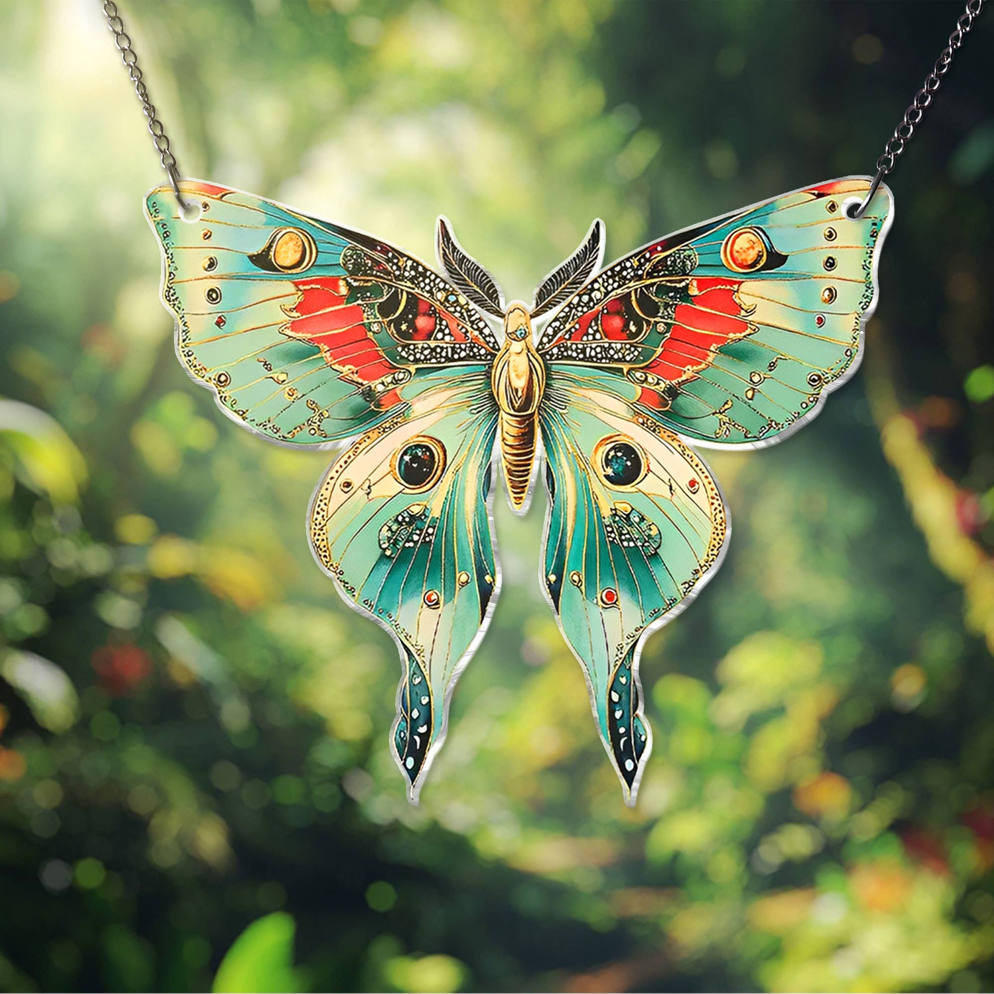 Merchemy - Wholesale Ornament - ACRYLIC Butterfly Window Hanging Decor Suncatcher Ornament