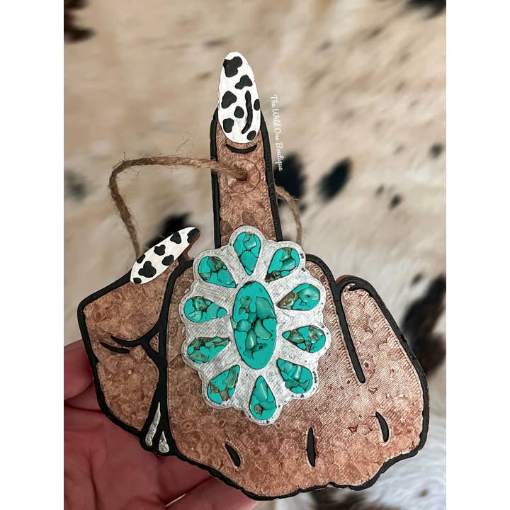 Crème rafraîchissante pour voiture Western Glam Cow Print pour la vente par The Wild One Boutique Wholesale