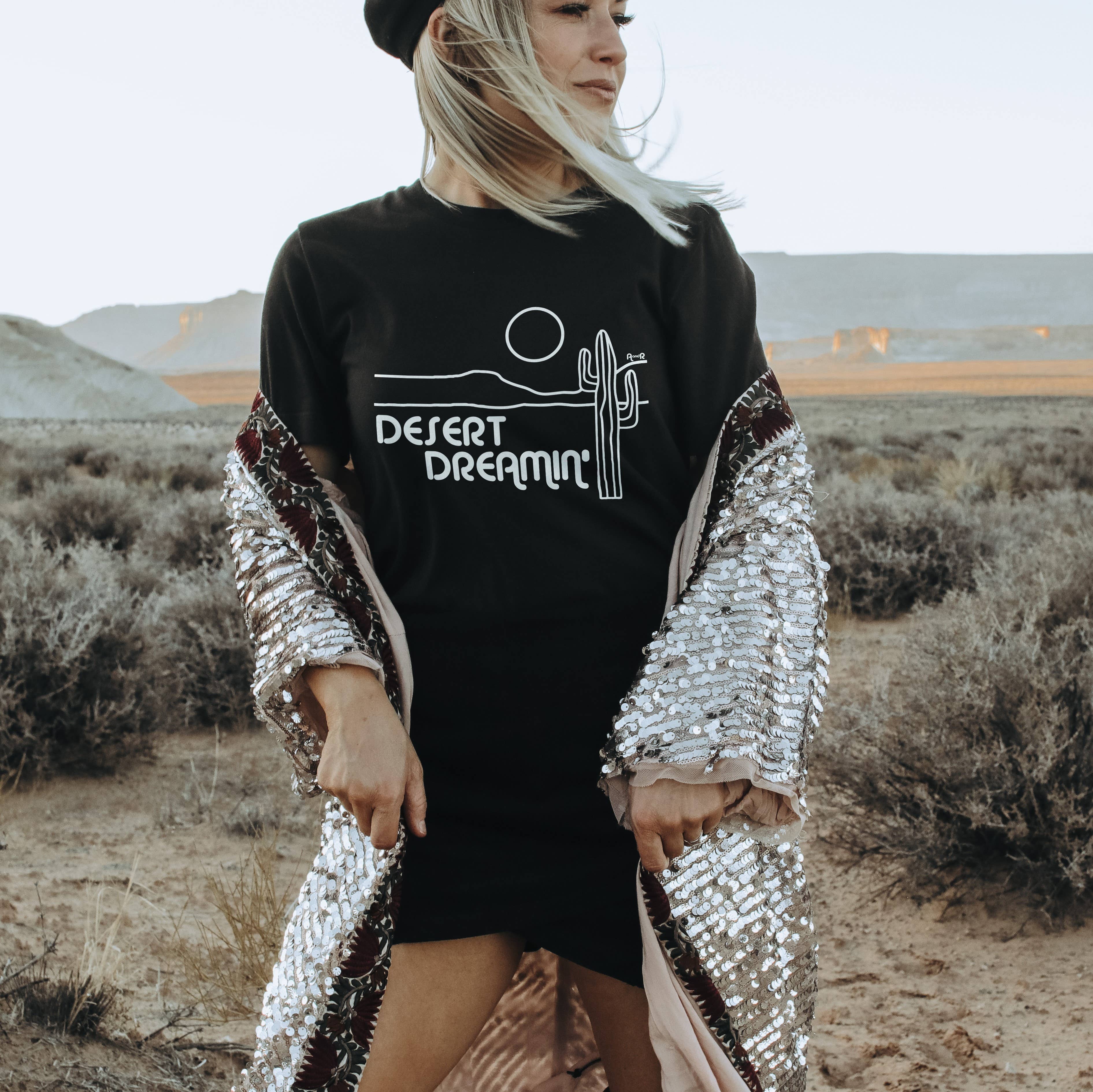 Alley & Rae - Wholesale T-Shirt (Graphic) - Women's - Desert Dreamin’ Western Graphic Tee – Boho Wanderlust Style3