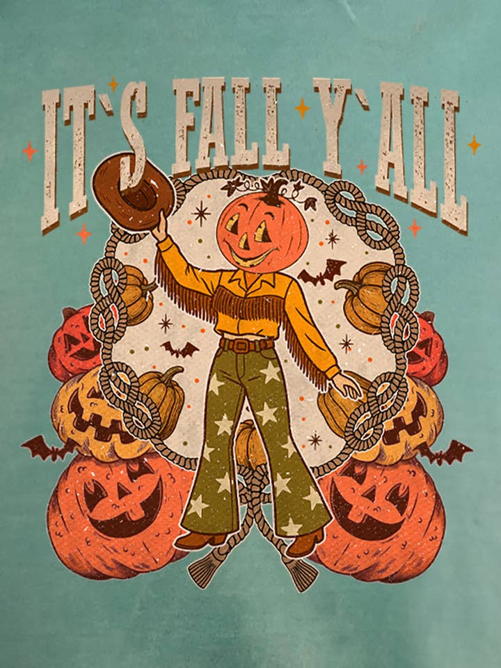 It's Fall Y'all Cowgirl Ready To Press DTF Transfer for wholesale by Wholesale Accessory Market